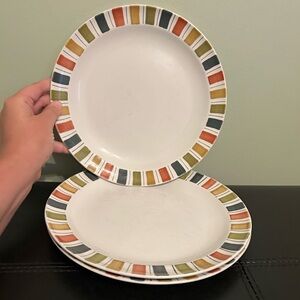 Set of 3 Midwinter designed by Jessie Taiy MEXICANA Dinner Plates